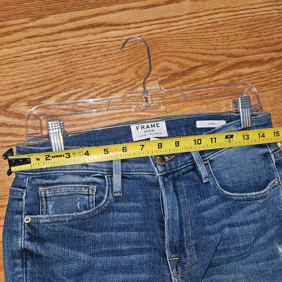 Frame Denim Le Boy Crop Zipper Hem Women's Denim Jeans Size 26 - Picture 6 of 7